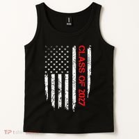 Senior Class Of 2027 Graduation Patriotic American Flag Tank Top thumb 2