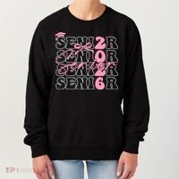 Senior Class Of 2026 Coquette Bow Graduation 26  Women's Sweatshirt thumb 0