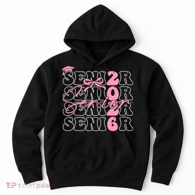 Senior Class Of 2026 Coquette Bow Graduation 26  Hoodie