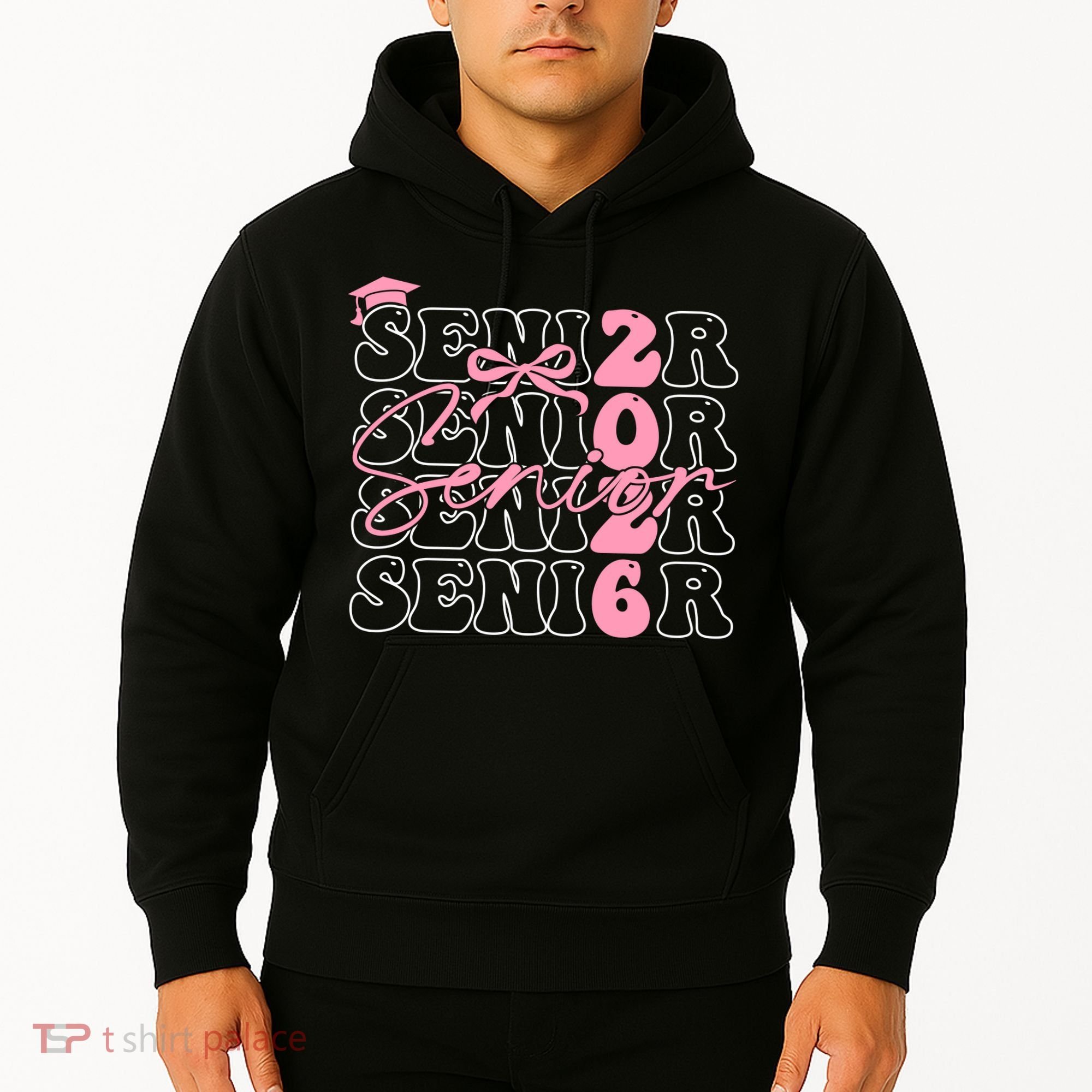 Senior Class Of 2026 Coquette Bow Graduation 26  Hoodie