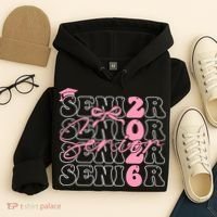 Senior Class Of 2026 Coquette Bow Graduation 26  Hoodie thumb 4