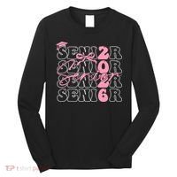 Senior Class Of 2026 Coquette Bow Graduation 26  Long Sleeve Shirt thumb 0