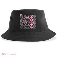Senior Class Of 2026 Coquette Bow Graduation 26  Sustainable Bucket Hat thumb 0