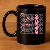 Senior Class Of 2026 Coquette Bow Graduation 26  11oz C Handle Ceramic Mug thumb 4
