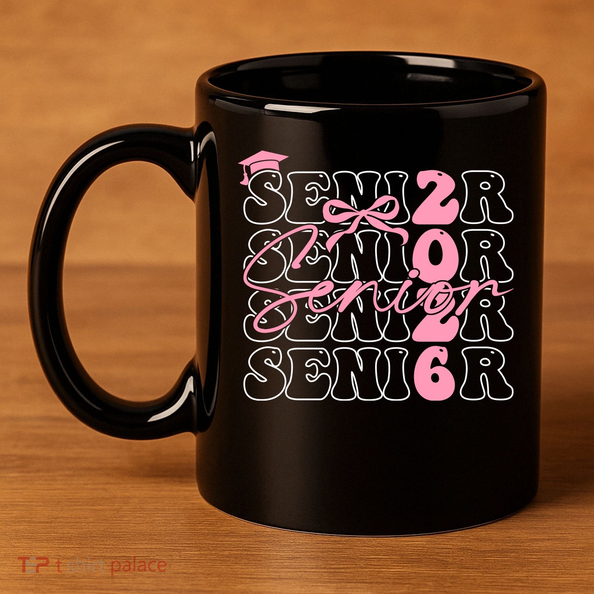 Senior Class Of 2026 Coquette Bow Graduation 26  11oz C Handle Ceramic Mug