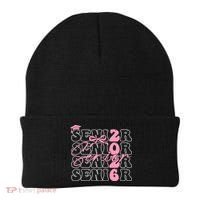 Senior Class Of 2026 Coquette Bow Graduation 26  Beanie thumb 0