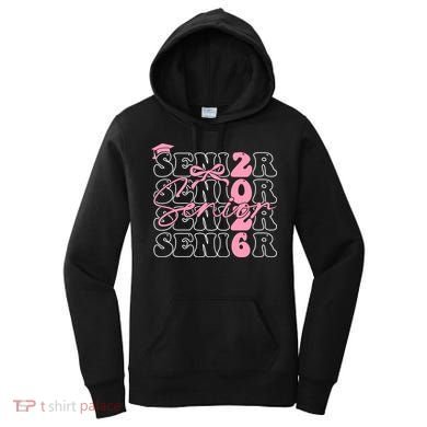Senior Class Of 2026 Coquette Bow Graduation 26  Women's Hoodie