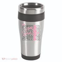 Senior Class Of 2026 Coquette Bow Graduation 26  16oz Travel Tumbler thumb 0