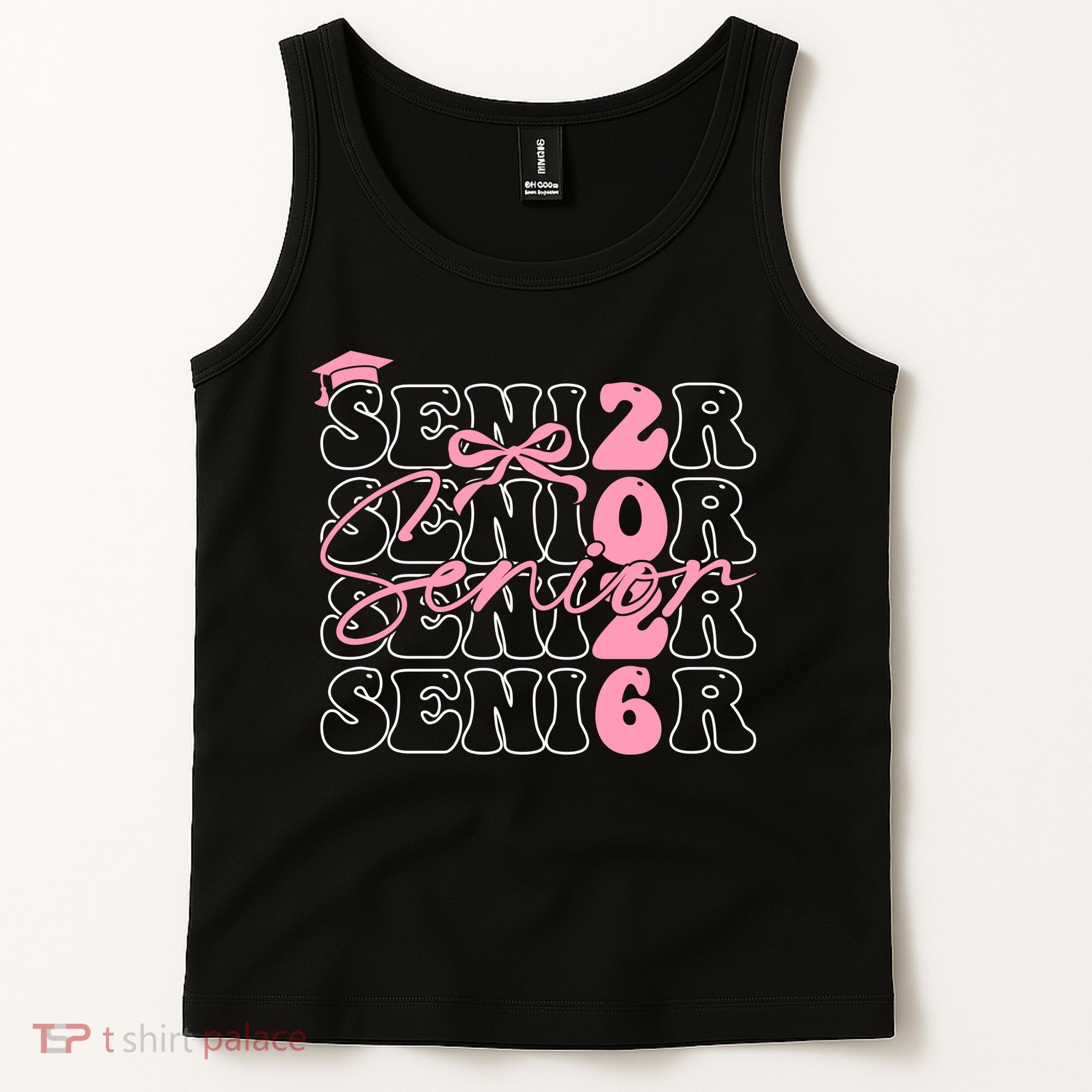 Senior Class Of 2026 Coquette Bow Graduation 26  Tank Top