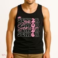 Senior Class Of 2026 Coquette Bow Graduation 26  Tank Top thumb 3