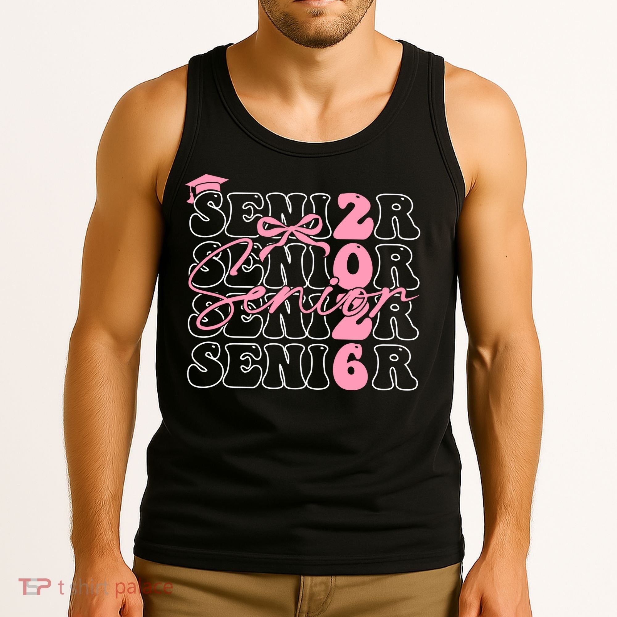 Senior Class Of 2026 Coquette Bow Graduation 26  Tank Top