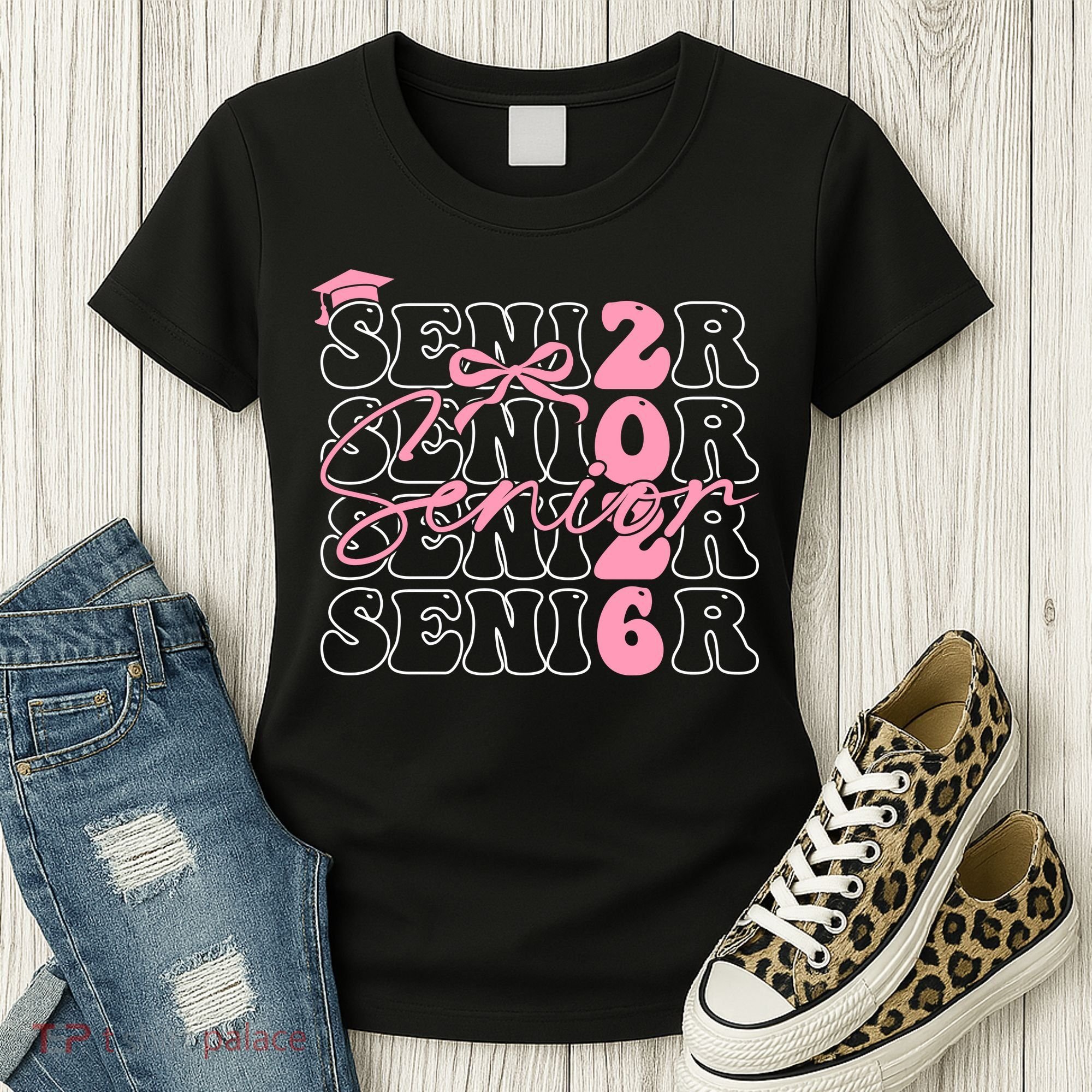 Senior Class Of 2026 Coquette Bow Graduation 26  Women's T-Shirt