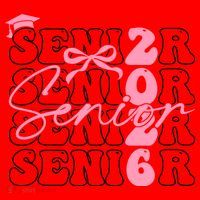 Senior Class Of 2026 Coquette Bow Graduation 26  Santa Hat thumb 1