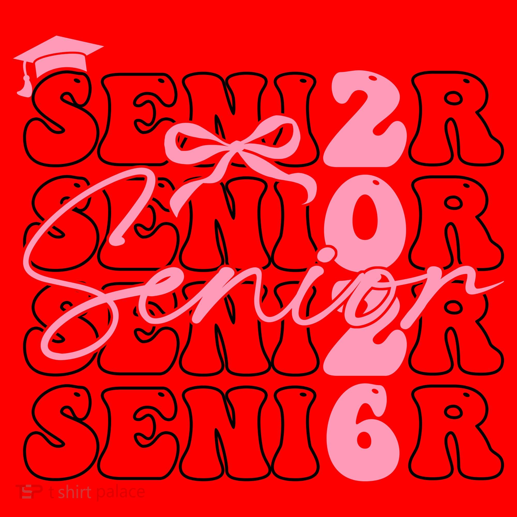 Senior Class Of 2026 Coquette Bow Graduation 26  Santa Hat