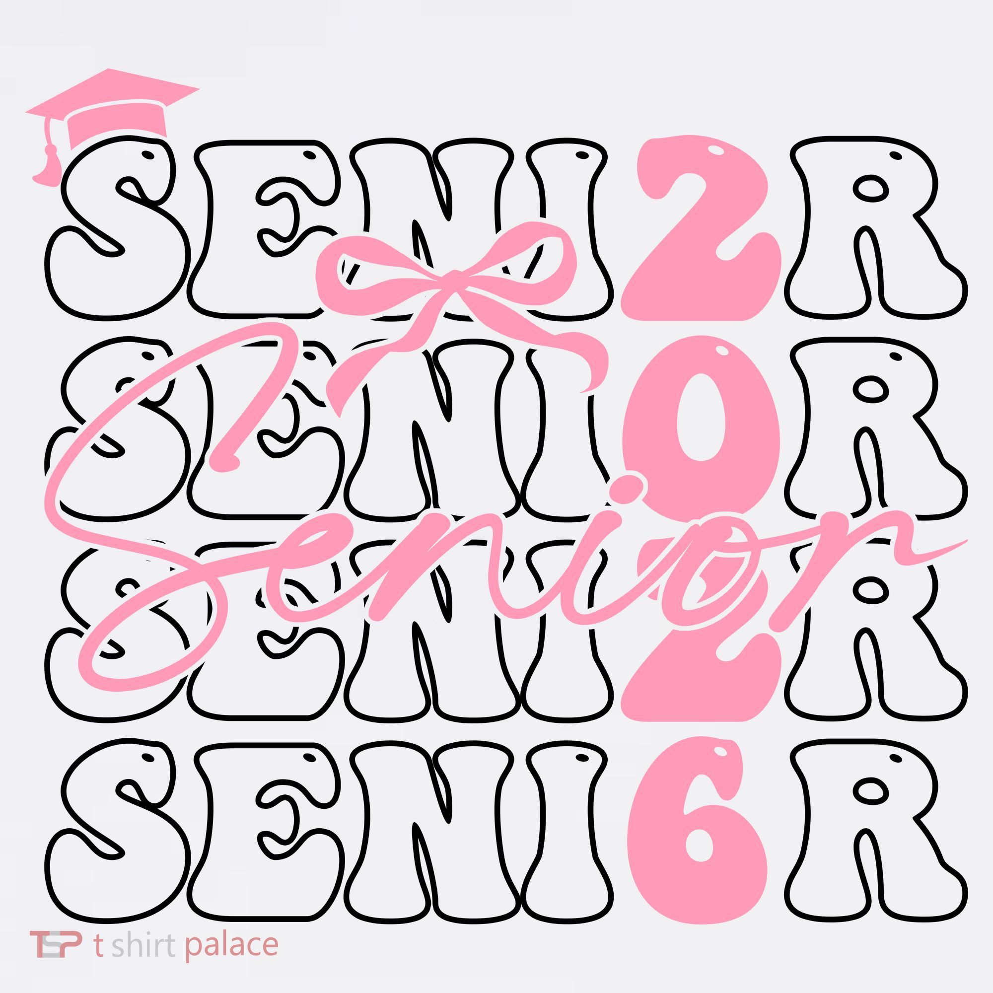 Senior Class Of 2026 Coquette Bow Graduation 26  Garment-Dyed Sweatshirt