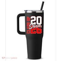 Senior Class Of 2026 Seniors School Graduation 40oz Vacuum Insulated Stainless Steel Travel Tumbler thumb 2
