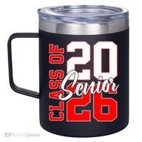 Senior Class Of 2026 Seniors School Graduation 12oz Stainless Steel Coffee Mug thumb 2