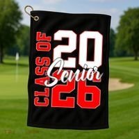 Senior Class Of 2026 Seniors School Graduation Golf Towel thumb 1