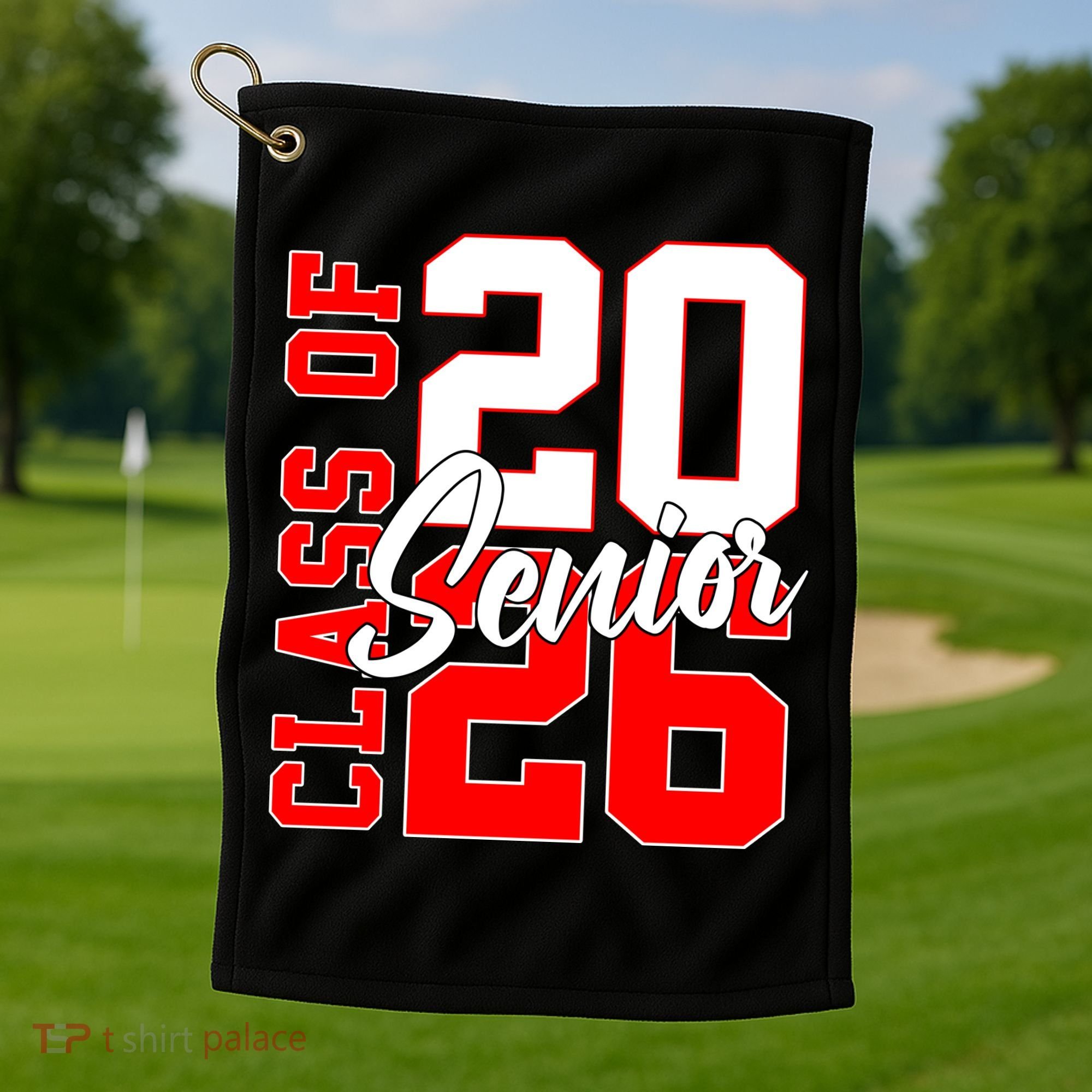 Senior Class Of 2026 Seniors School Graduation Golf Towel