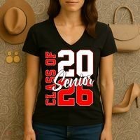 Senior Class Of 2026 Seniors School Graduation Women's V-Neck T-Shirt thumb 3