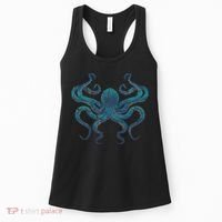 Sea Creature Octopus Aquarium Diving Gift Octopus Women's Tank Top thumb 0