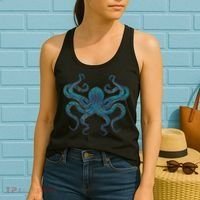 Sea Creature Octopus Aquarium Diving Gift Octopus Women's Tank Top thumb 2