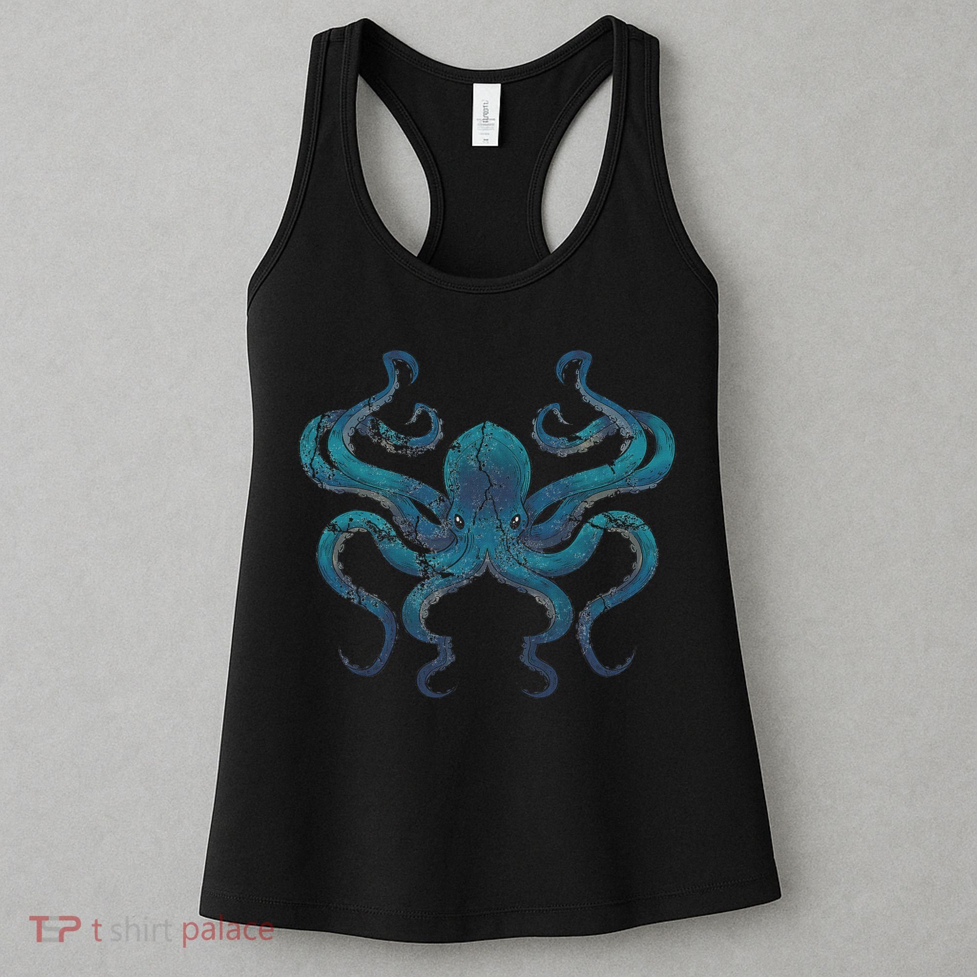 Sea Creature Octopus Aquarium Diving Gift Octopus Women's Tank Top