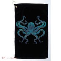 Sea Creature Octopus Aquarium Diving Gift Octopus Golf Towel thumb 0