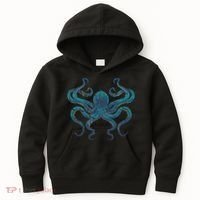 Sea Creature Octopus Aquarium Diving Gift Octopus Kids Hoodie thumb 0