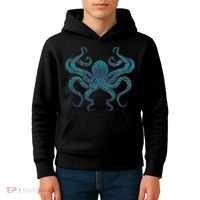 Sea Creature Octopus Aquarium Diving Gift Octopus Kids Hoodie thumb 4