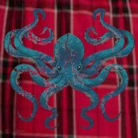 Sea Creature Octopus Aquarium Diving Gift Octopus Men's Flannel Plaid Pajama Pants thumb 2