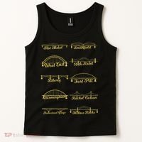 Steel City Of Pittsburgh Bridges 412 Black And Yellow Pgh Tank Top thumb 2