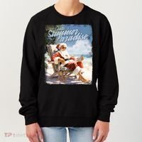 Santa Chillin On The Beach Summer Paradise Women's Sweatshirt thumb 0
