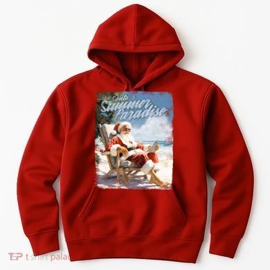 Santa Chillin On The Beach Summer Paradise Hoodie