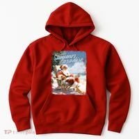 Santa Chillin On The Beach Summer Paradise Hoodie thumb 0