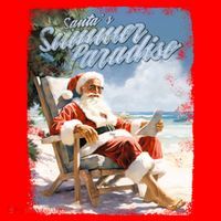 Santa Chillin On The Beach Summer Paradise T-Shirt thumb 7