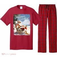 Santa Chillin On The Beach Summer Paradise Pajama Set thumb 0