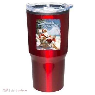 Santa Chillin On The Beach Summer Paradise Tumbler