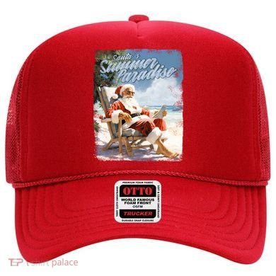 Santa Chillin On The Beach Summer Paradise Hat