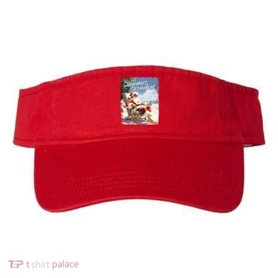 Santa Chillin On The Beach Summer Paradise Visor