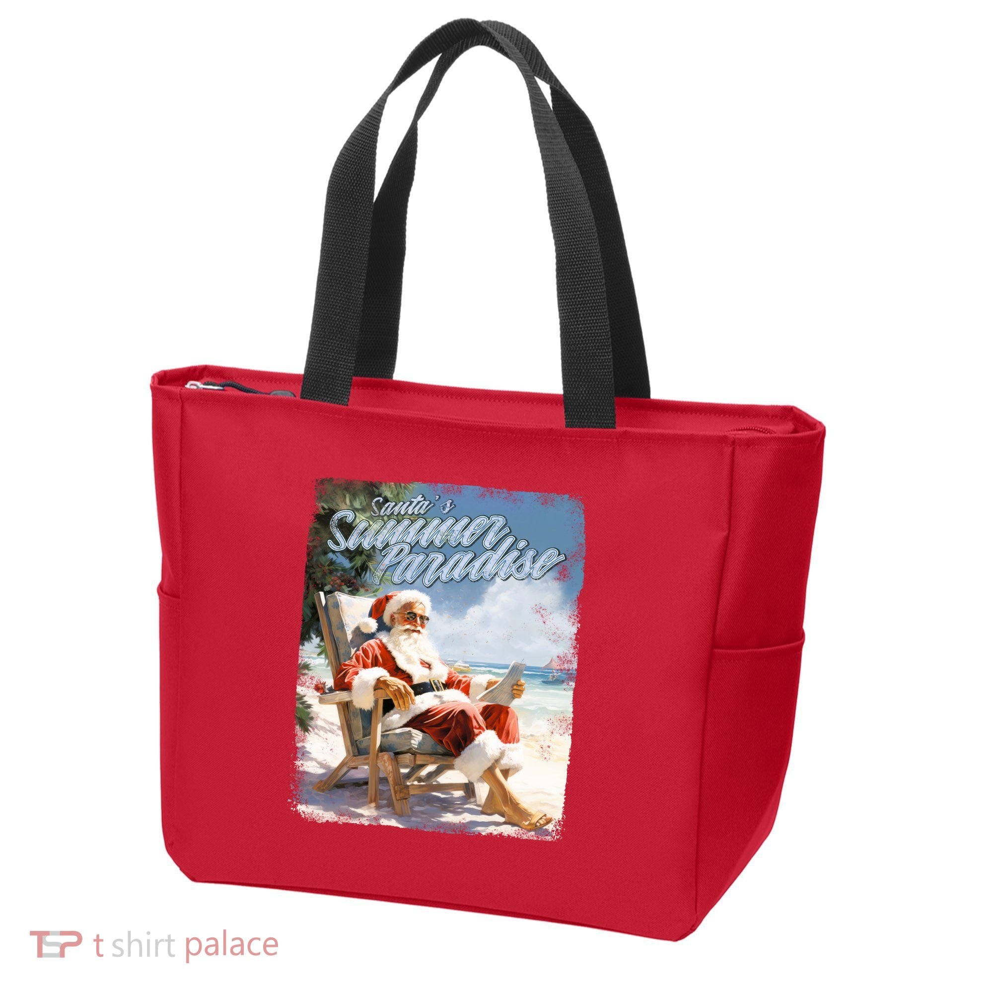 Santa Chillin On The Beach Summer Paradise Tote Bag