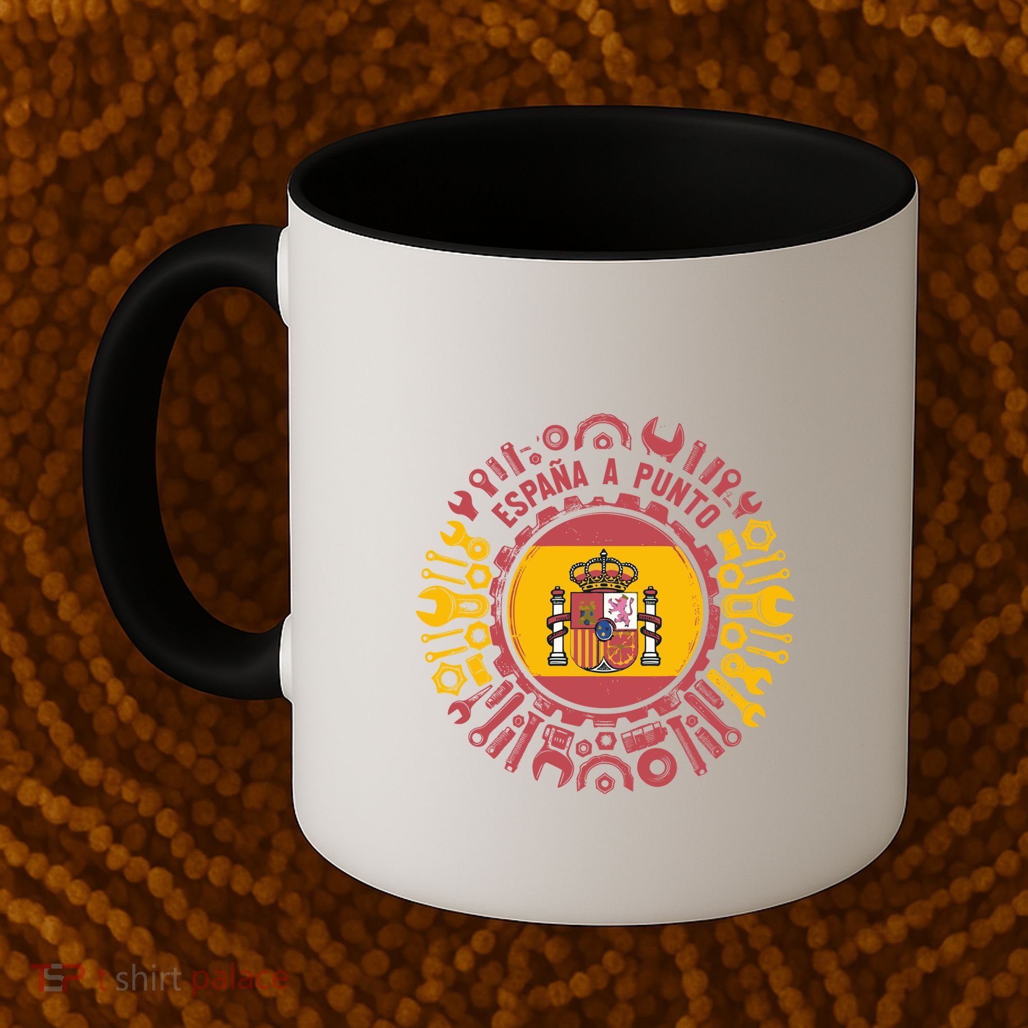 Spanish Coat Of Arms With Tools Coffee Mug