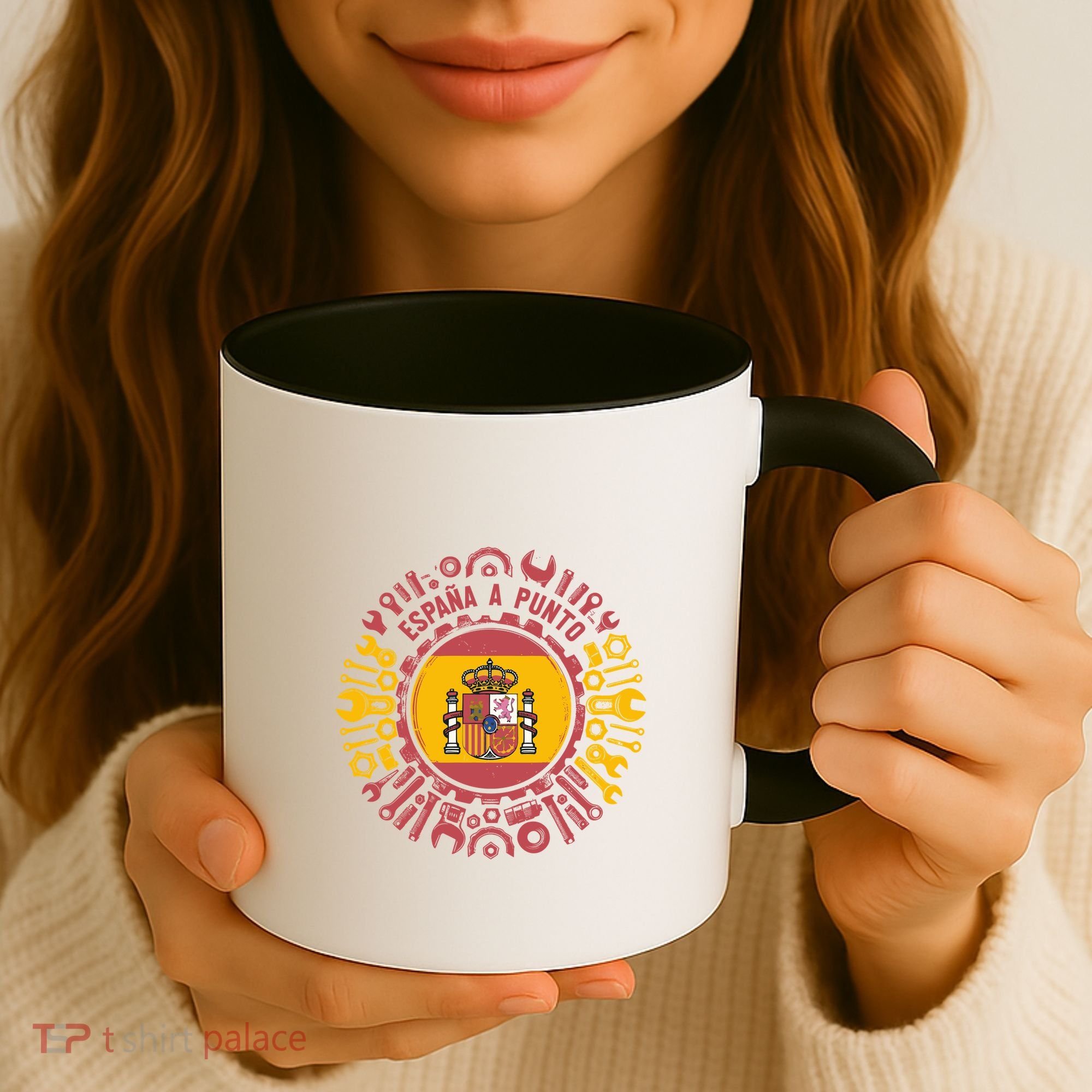 Spanish Coat Of Arms With Tools Coffee Mug