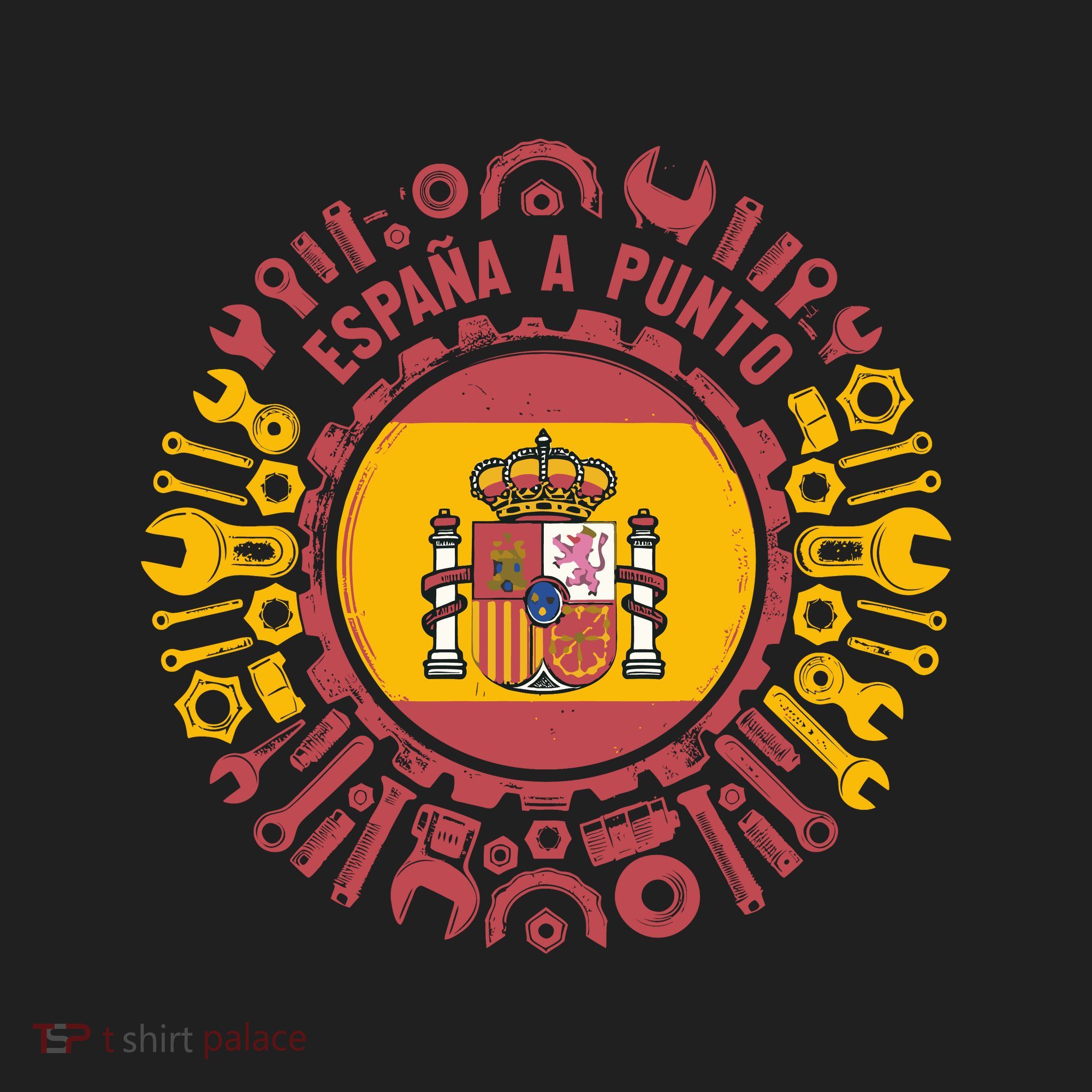 Spanish Coat Of Arms With Tools Tumbler