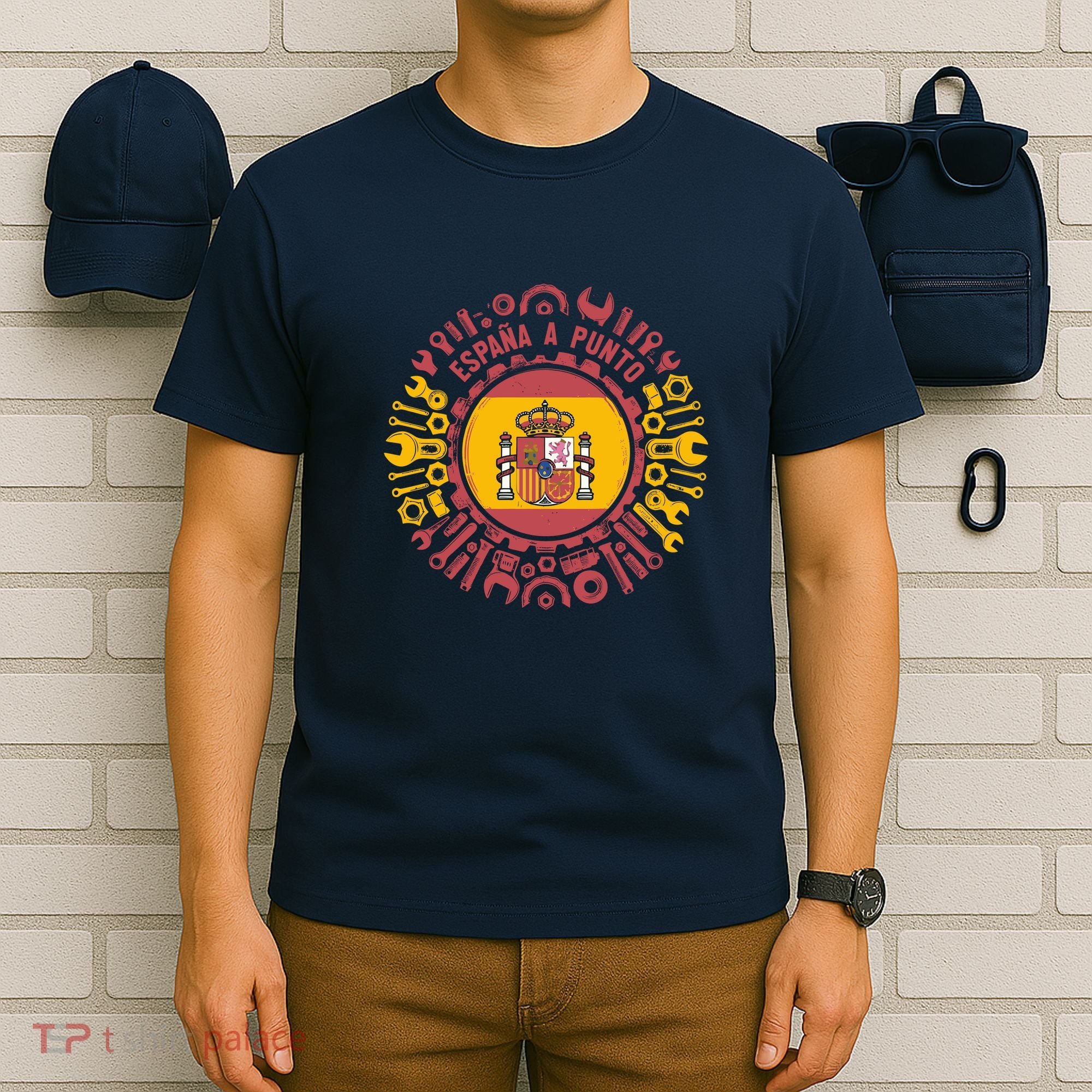 Spanish Coat Of Arms With Tools T-Shirt
