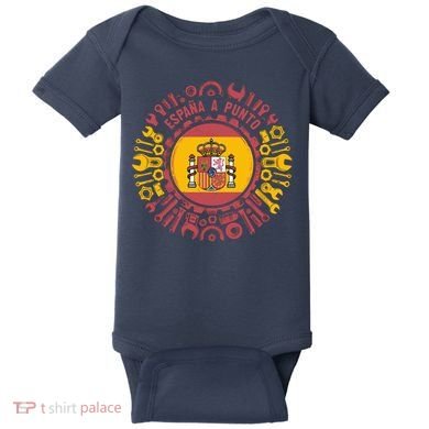 Spanish Coat Of Arms With Tools Baby Bodysuit