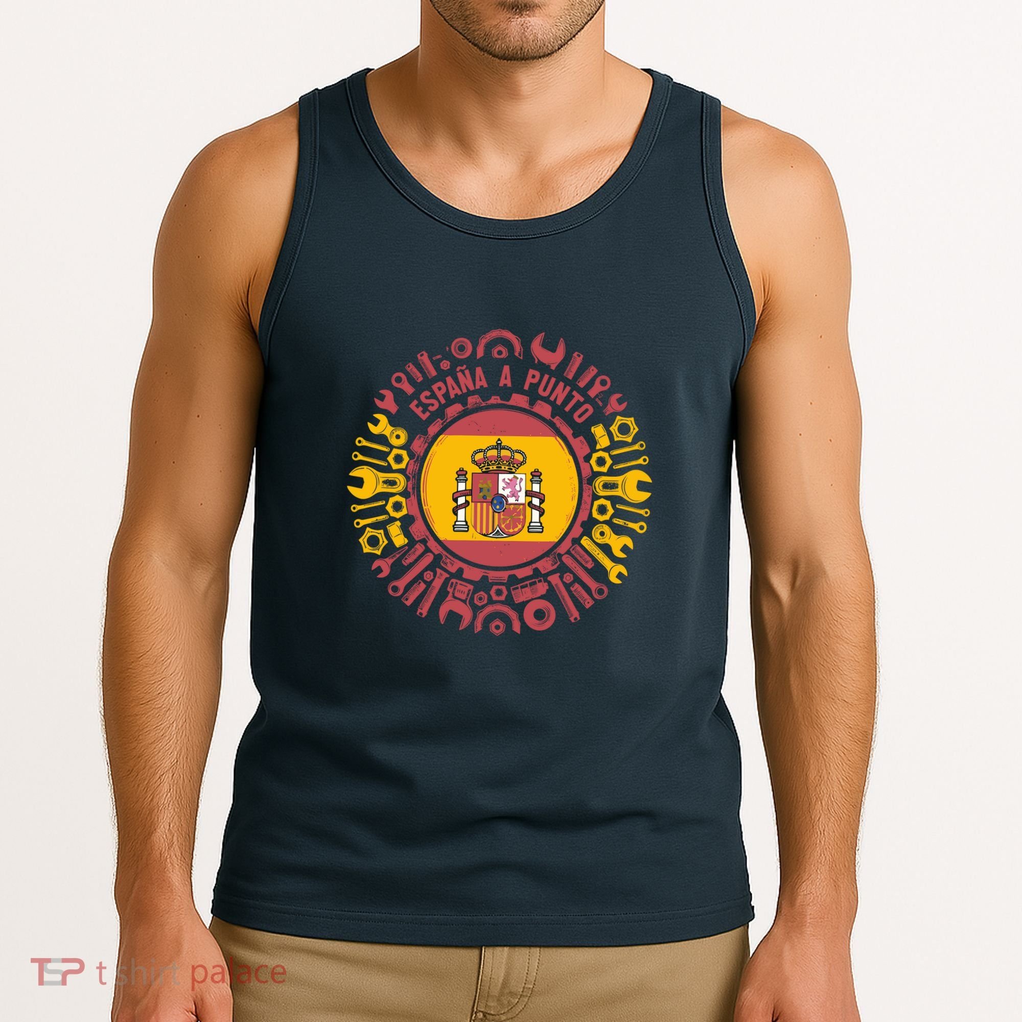 Spanish Coat Of Arms With Tools Tank Top