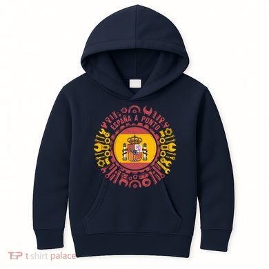 Spanish Coat Of Arms With Tools Kids Hoodie