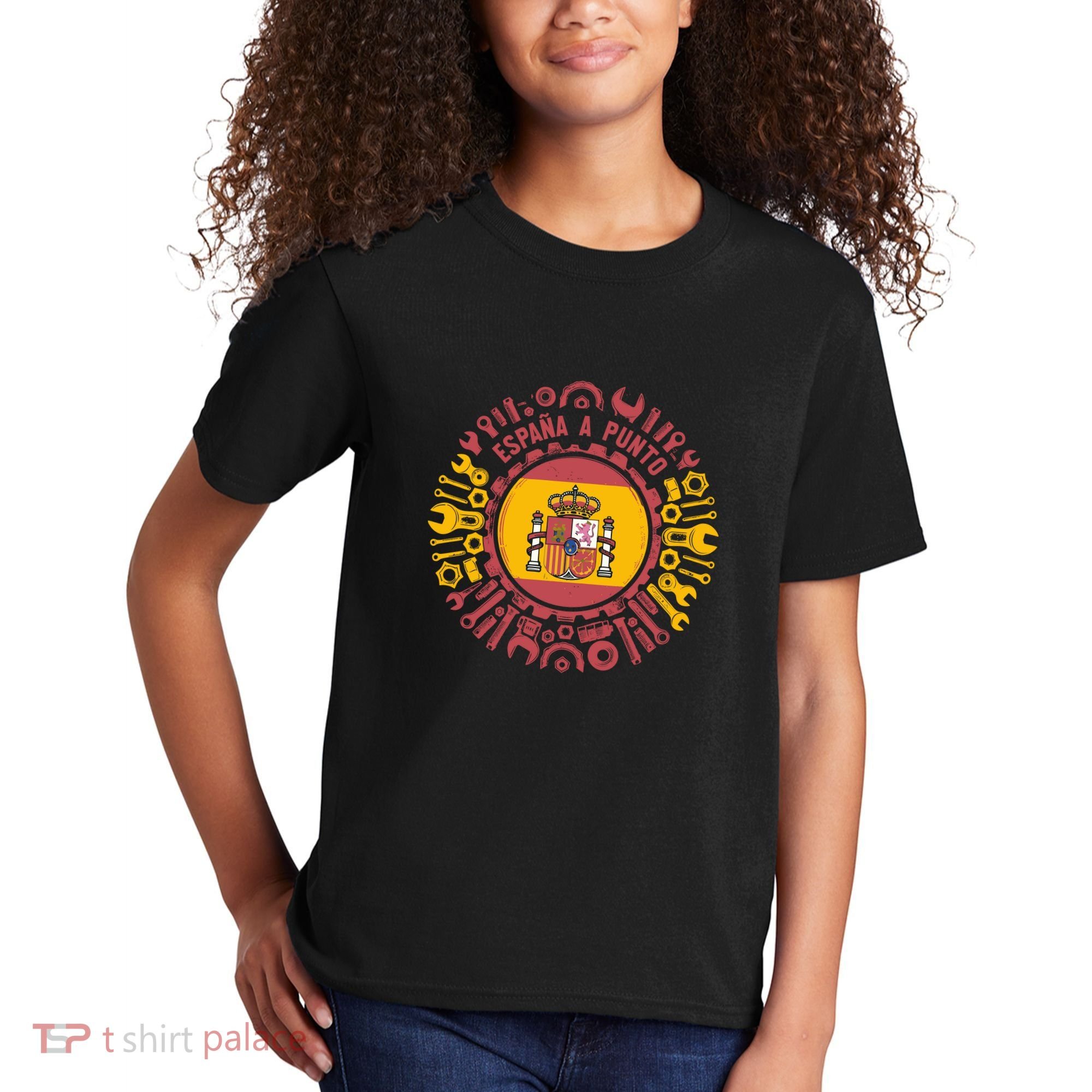Spanish Coat Of Arms With Tools Kids T-Shirt