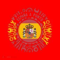Spanish Coat Of Arms With Tools Santa Hat thumb 1
